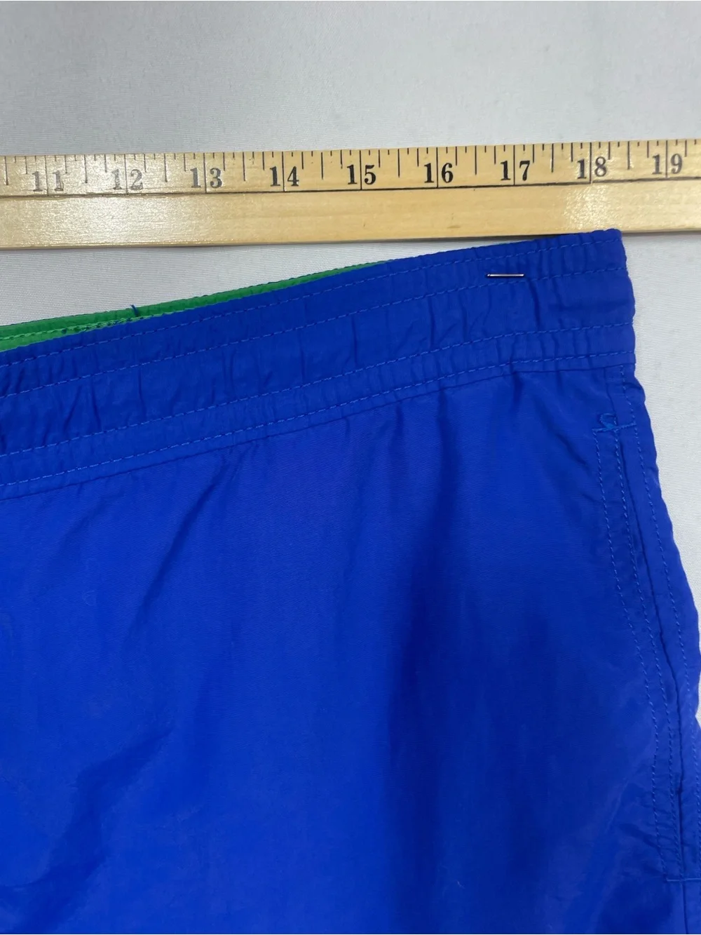 90s Polo Ralph Lauren Swim Trunks Blue Logo Med Bathing Suit Shorts Sports Beach